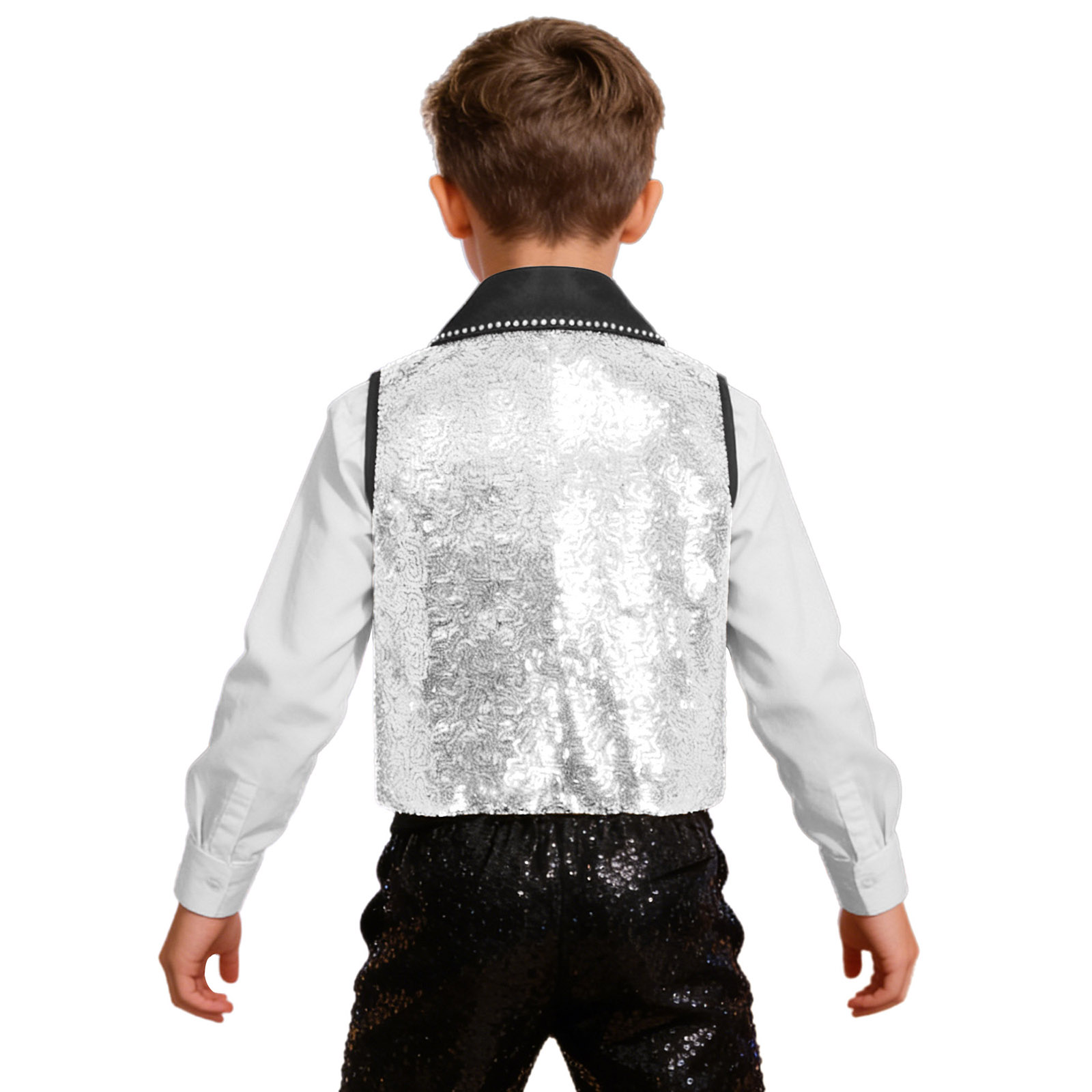 Boys Girls Vest Shiny Sequin S - Formal Vest Waistcoat incelemesi ve fiyatı