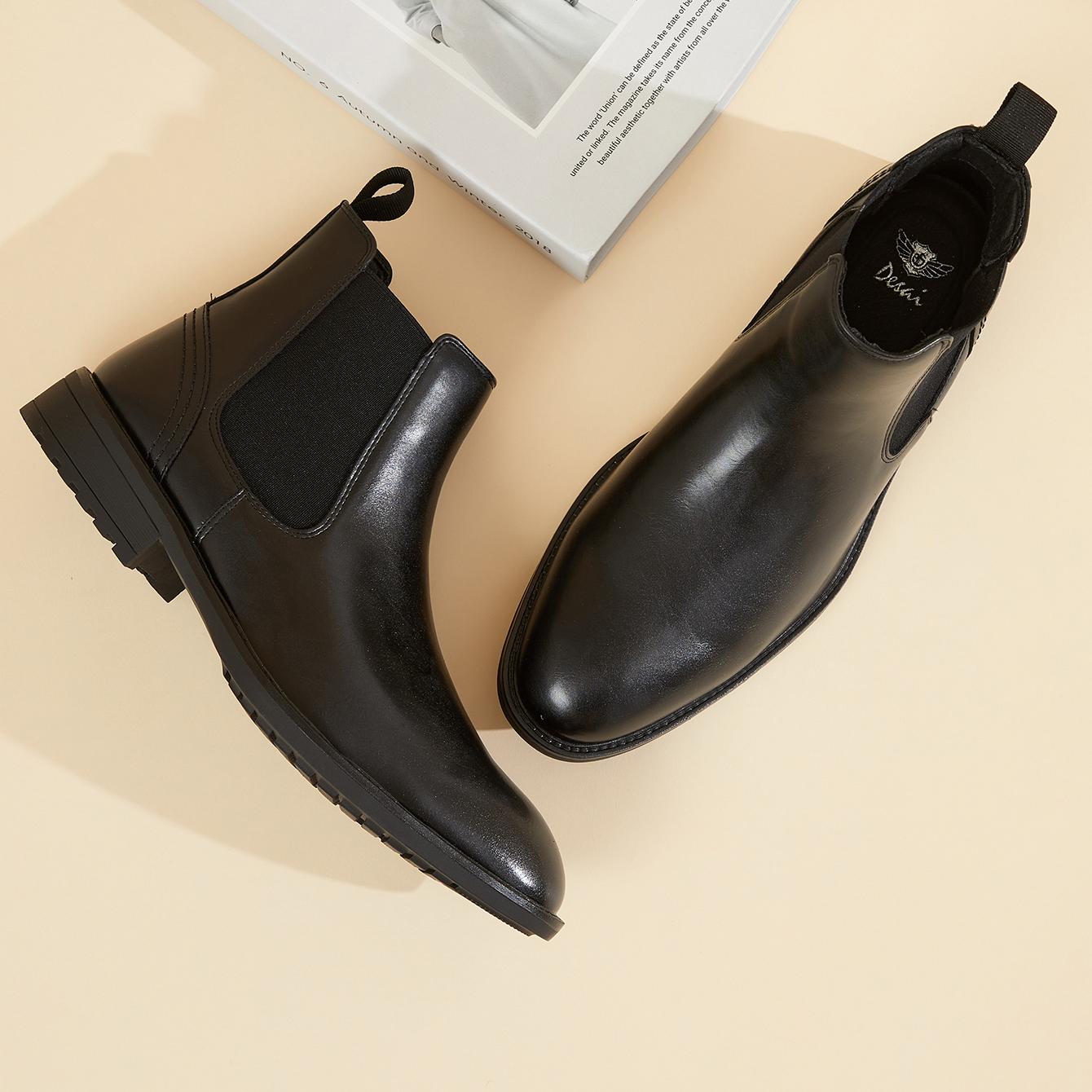 Men Leather Chelsea Boots Slip - Men'S Formal Style incelemesi ve fiyatı