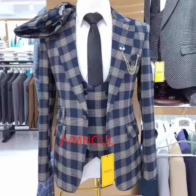 Men's Color Block 3 Piece Suit - Men'S Formal Wear For Reception incelemesi ve fiyatı