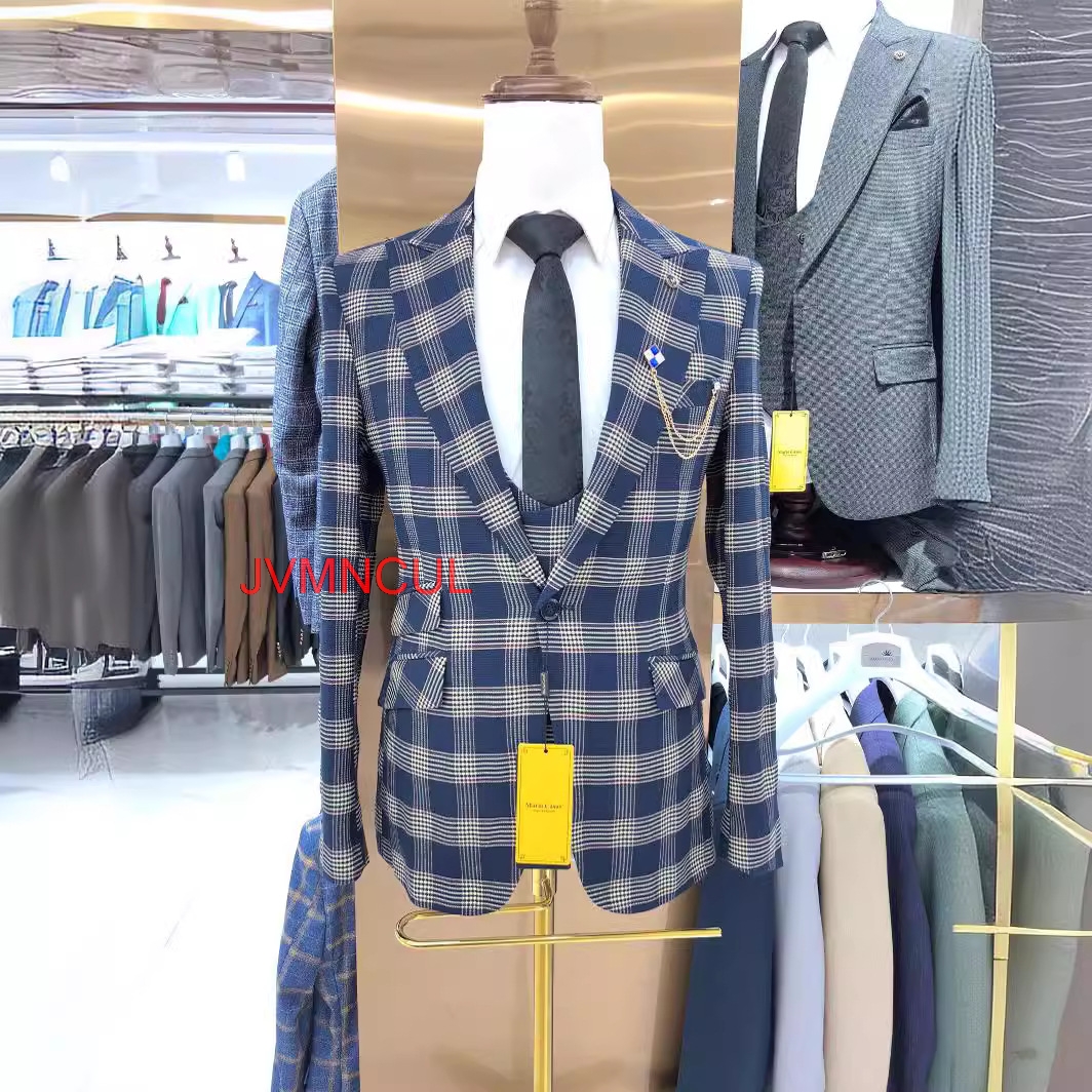 Men's Color Block 3 Piece Suit - Men'S Formal Wear For Reception incelemesi ve fiyatı