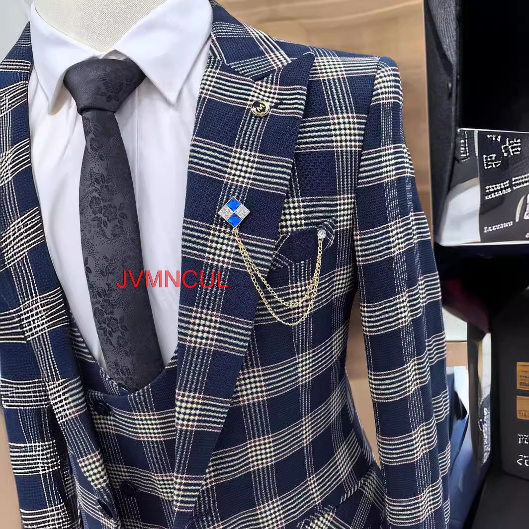 Men's Color Block 3 Piece Suit - Men'S Formal Wear For Reception incelemesi ve fiyatı