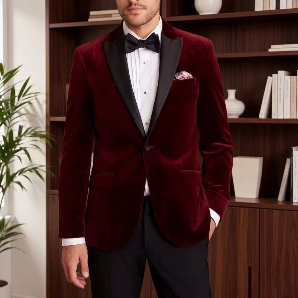 Velvet Formal Suit for Men Sli - Men'S Formal Wear For Reception incelemesi ve fiyatı