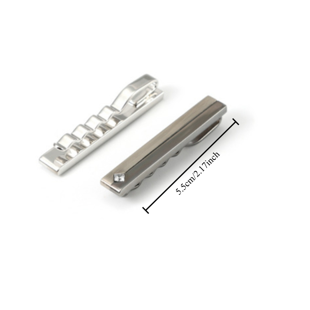 Simple Geometric Diamond Studd - Cufflinks Silver Set incelemesi ve fiyatı