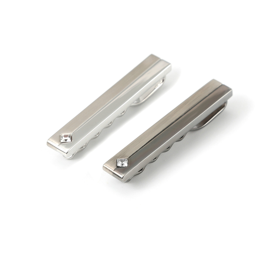 Simple Geometric Diamond Studd - Cufflinks Silver Set incelemesi ve fiyatı