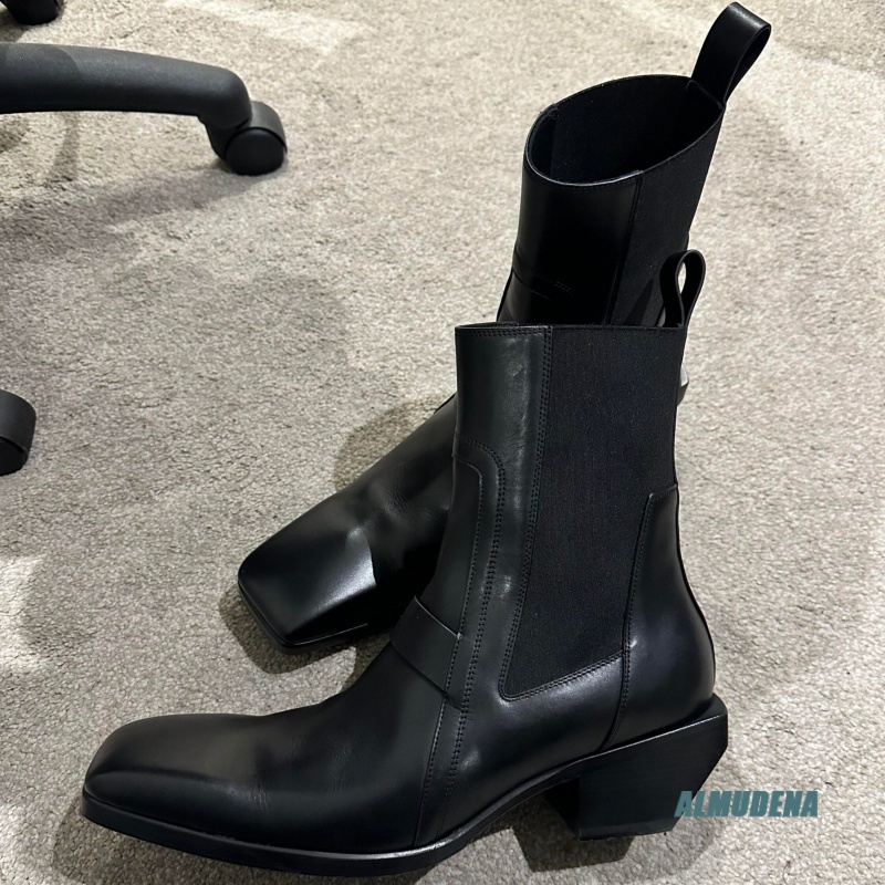 Square Toe Men's Black Leather - Men'S Formal Style incelemesi ve fiyatı