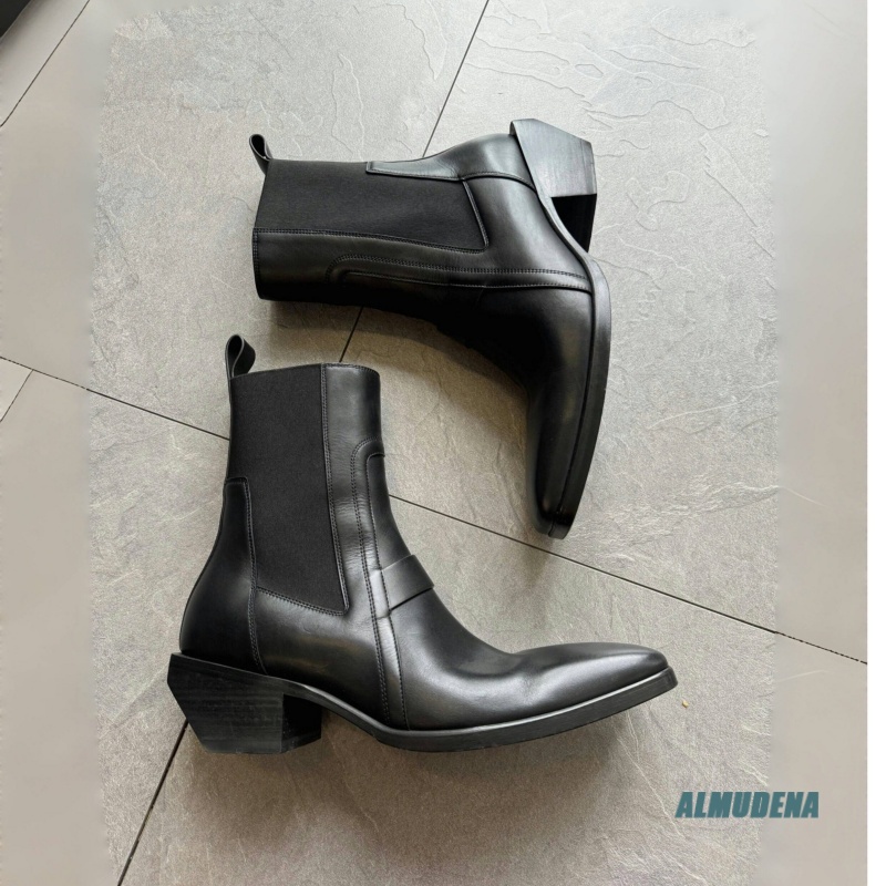 Square Toe Men's Black Leather - Men'S Formal Style incelemesi ve fiyatı