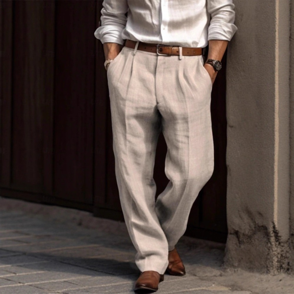 Men's Formal Cotton Linen Casu - Men'S Formal Style incelemesi ve fiyatı