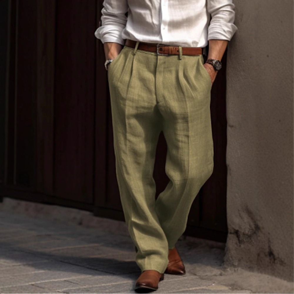 Men's Formal Cotton Linen Casu - Men'S Formal Style incelemesi ve fiyatı