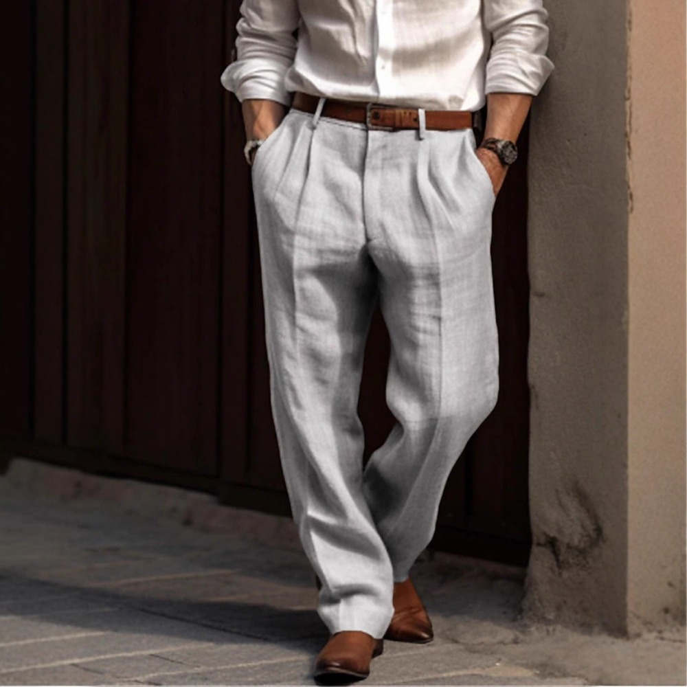 Men's Formal Cotton Linen Casu - Men'S Formal Style incelemesi ve fiyatı