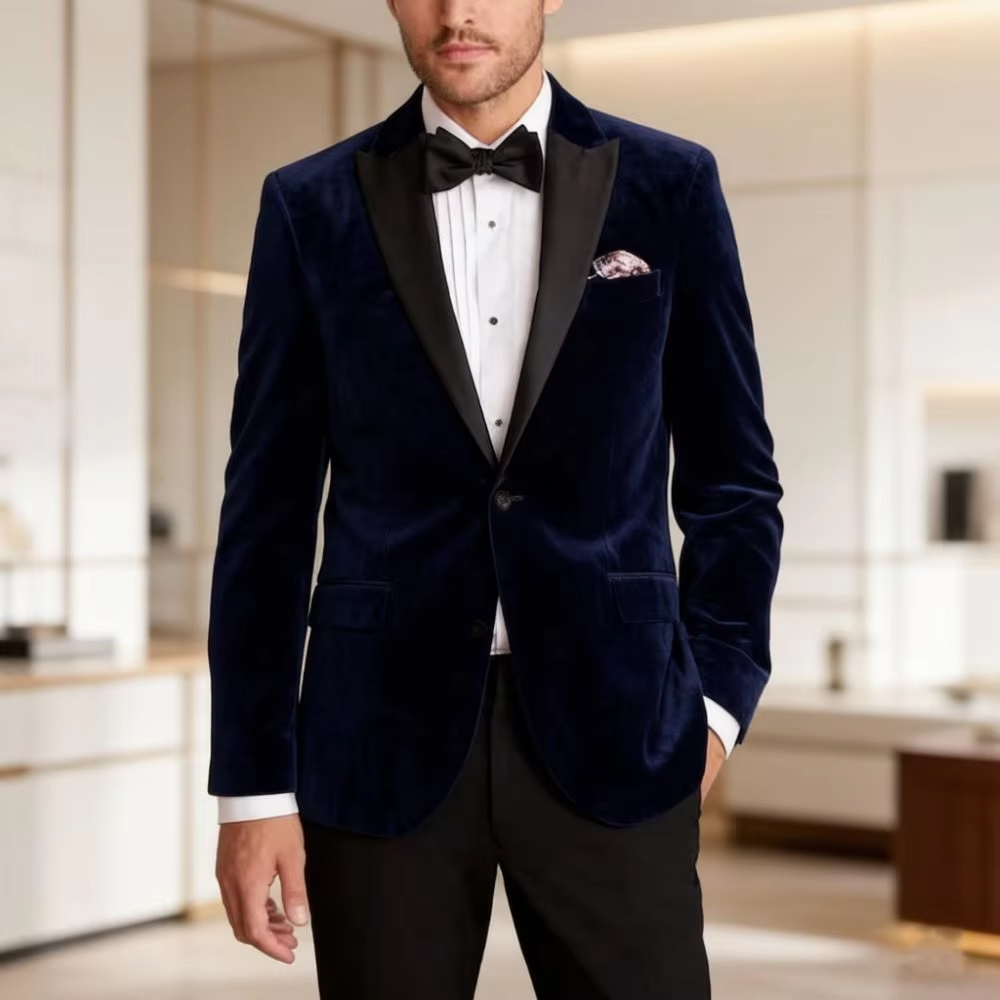 Velvet Formal Suits for Men Sl - Men'S Formal Wear For Reception incelemesi ve fiyatı