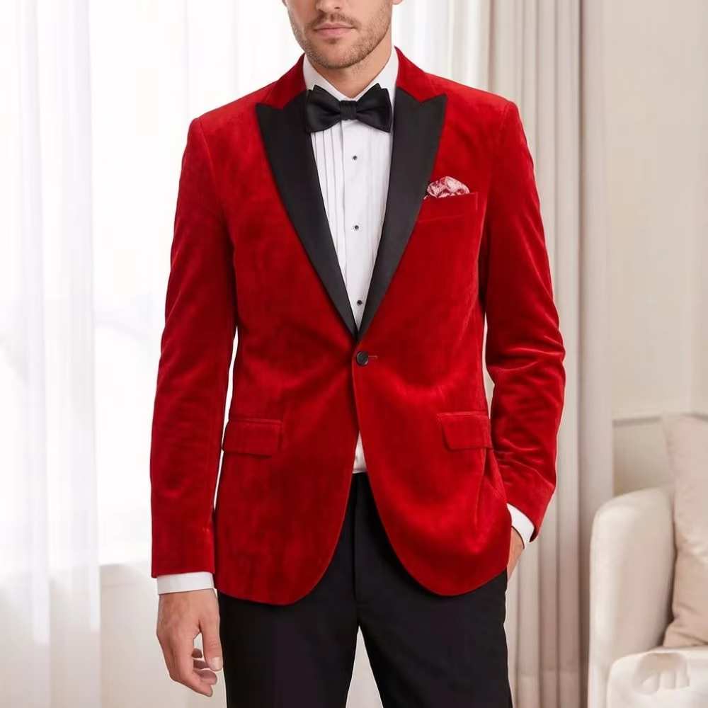 Velvet Formal Suits for Men Sl - Men'S Formal Wear For Reception incelemesi ve fiyatı