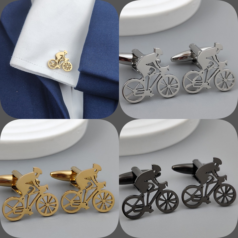 Bicycle racer gold-plated cuff - Men'S Formal Wear Ties incelemesi ve fiyatı
