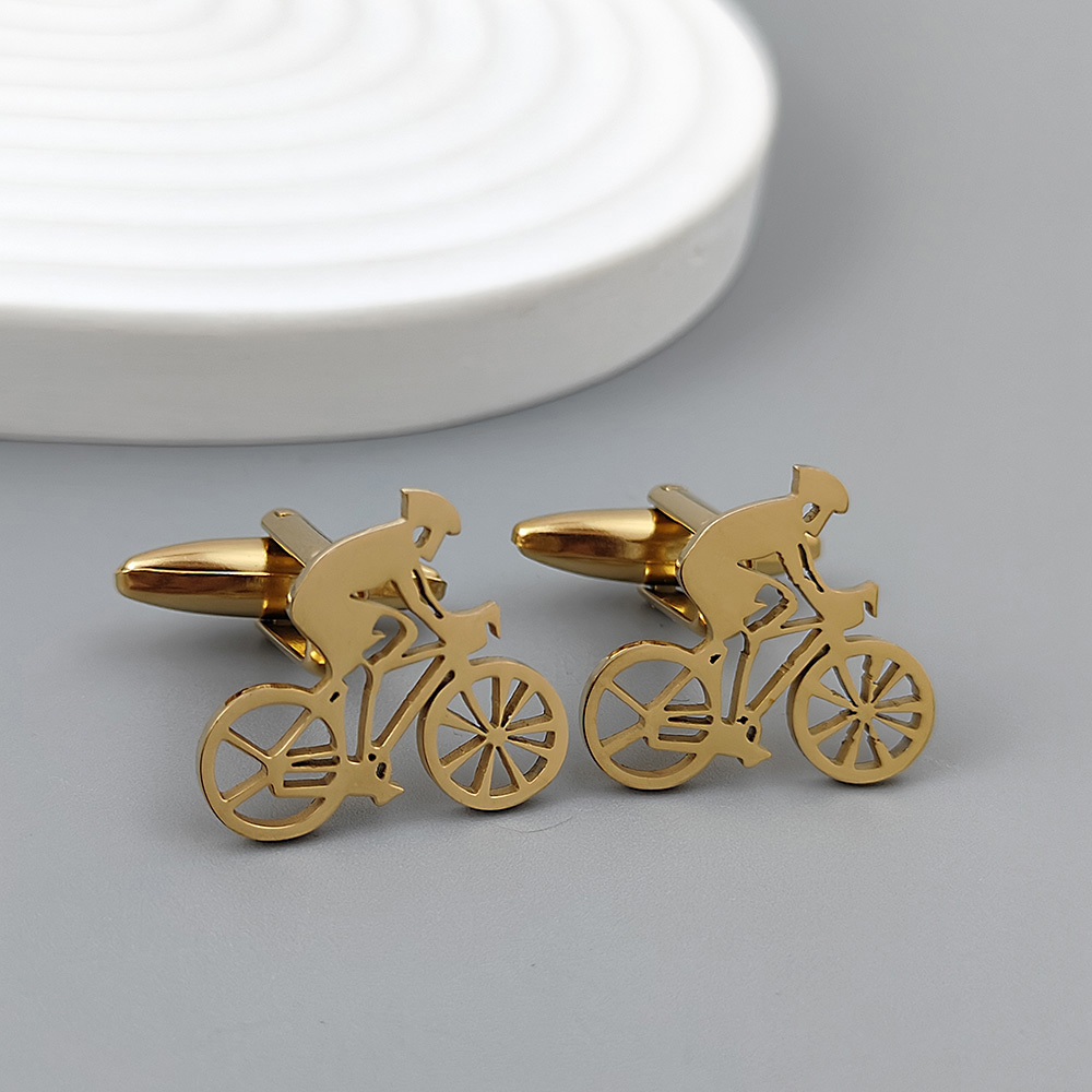 Bicycle racer gold-plated cuff - Men'S Formal Wear Ties incelemesi ve fiyatı