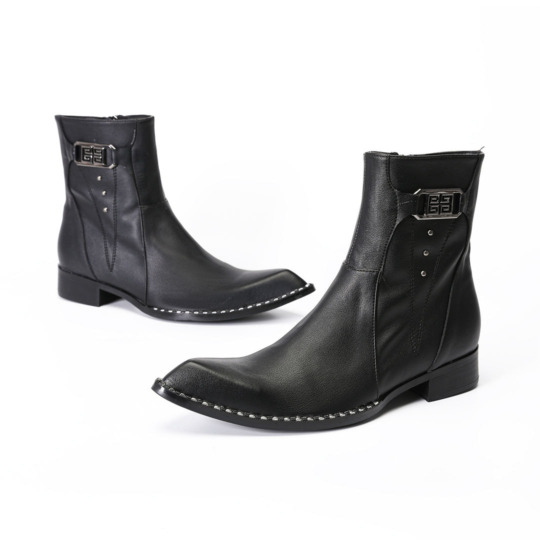 fashion black pointed toe men  - Men'S Formal Style incelemesi ve fiyatı