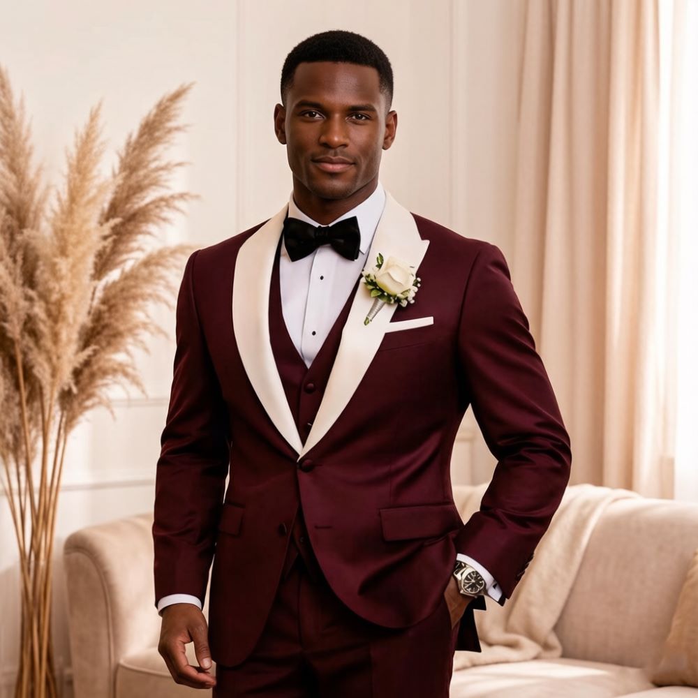 3 Pieces Formal Men Suits Peak - Men'S Formal Wear For Reception incelemesi ve fiyatı