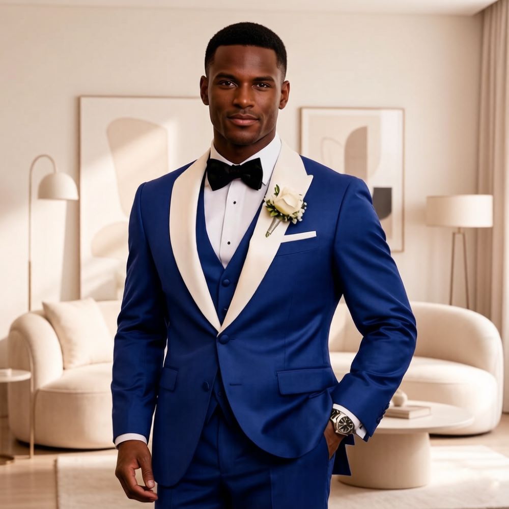 3 Pieces Formal Men Suits Peak - Men'S Formal Wear For Reception incelemesi ve fiyatı