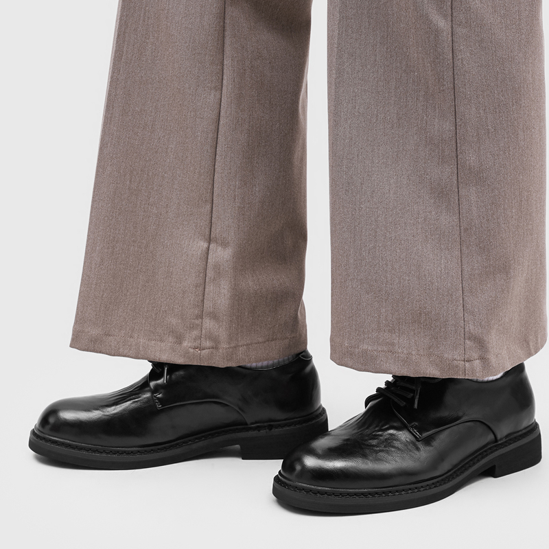 Light Luxury Pleated Men Derby - Formal Wear Men H&M incelemesi ve fiyatı