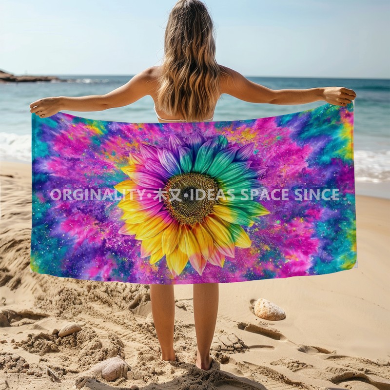 Tie Dye Rainbow Sunflower Beac - Windsor Knot Tie incelemesi ve fiyatı