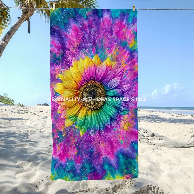 Tie Dye Rainbow Sunflower Beac - Windsor Knot Tie incelemesi ve fiyatı