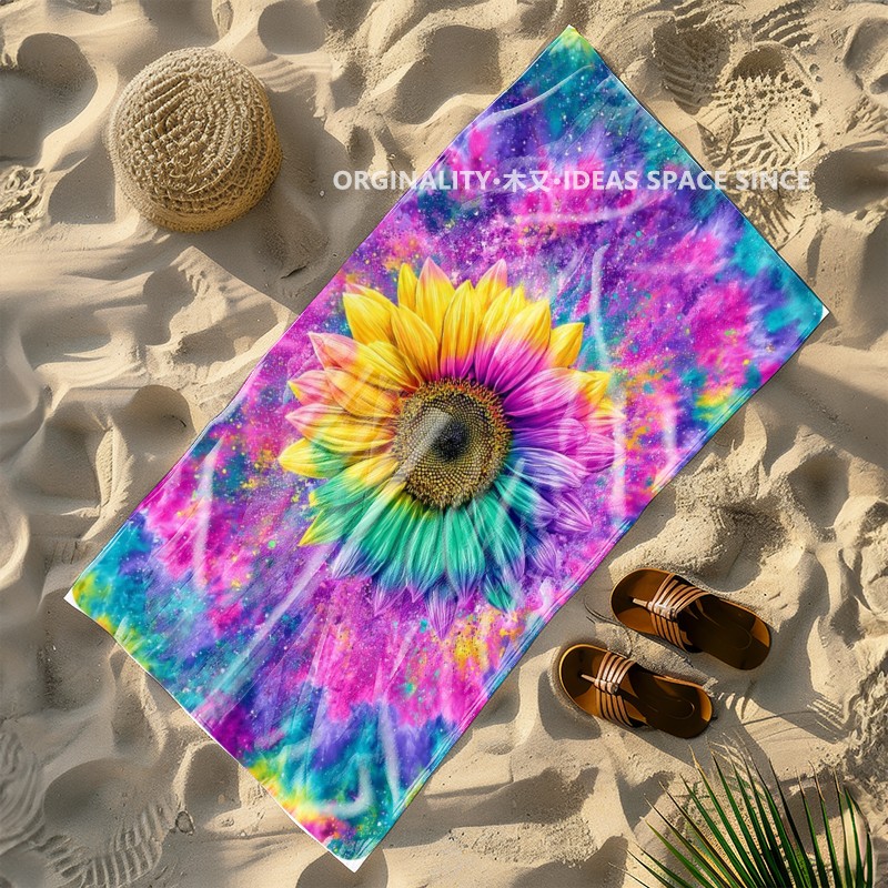 Tie Dye Rainbow Sunflower Beac - Windsor Knot Tie incelemesi ve fiyatı