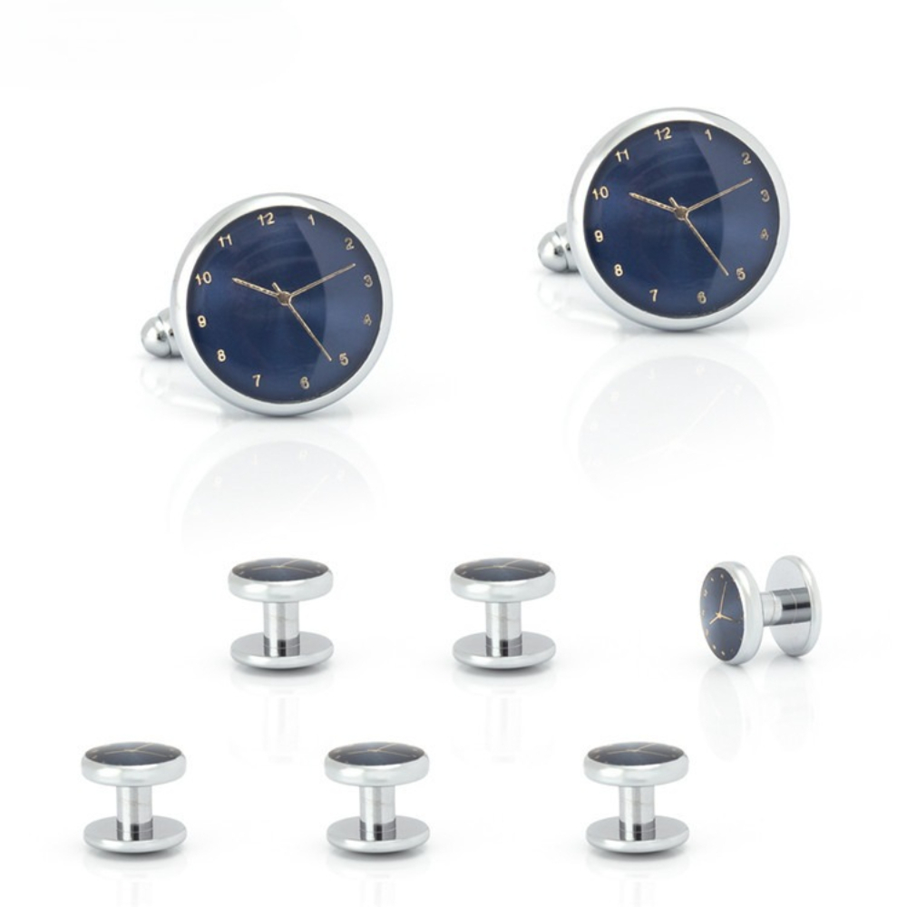 Time Aesthetics Gold Silver Cl - Cufflinks Silver Set incelemesi ve fiyatı
