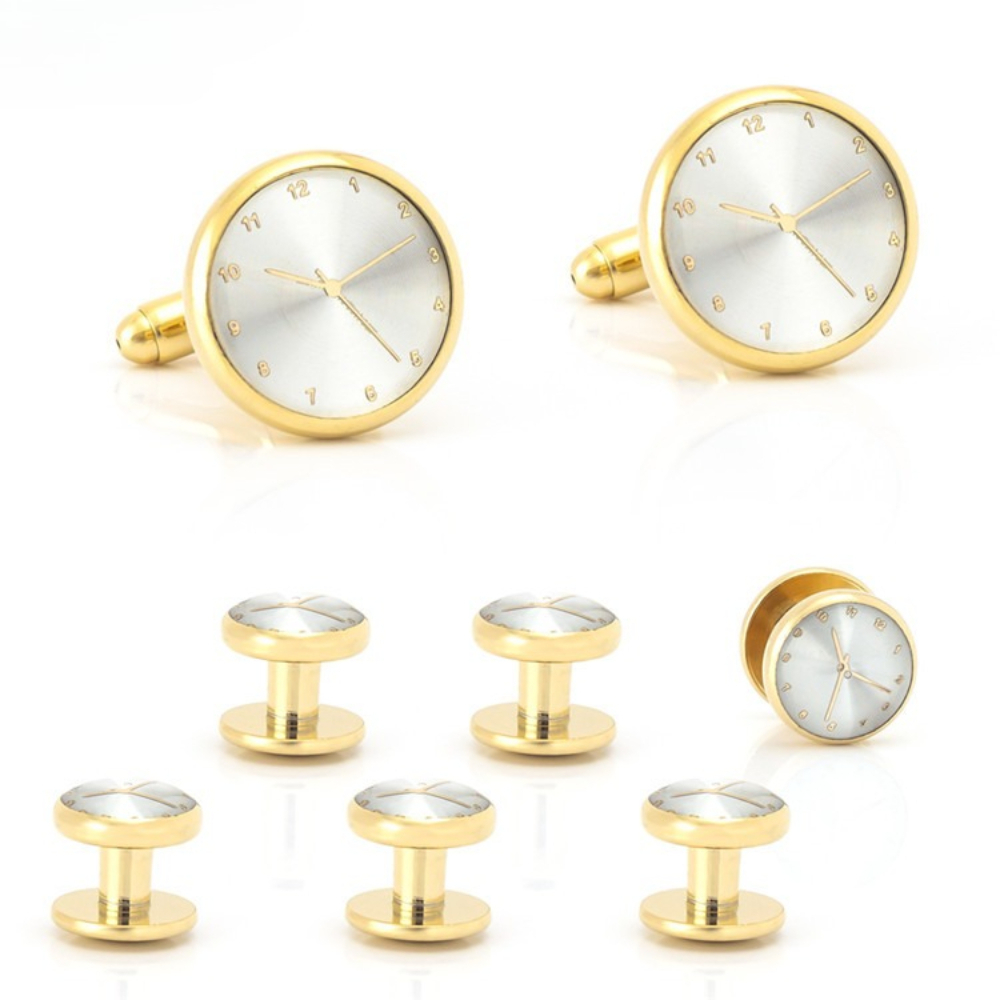 Time Aesthetics Gold Silver Cl - Cufflinks Silver Set incelemesi ve fiyatı