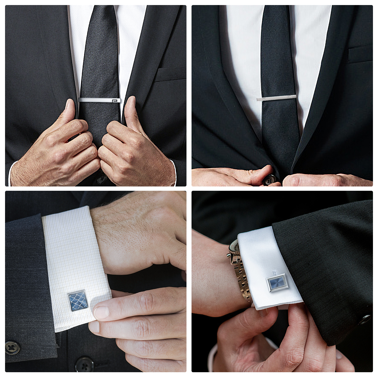 Tie Clip And Cufflink Set To M - Cufflinks Silver Set incelemesi ve fiyatı