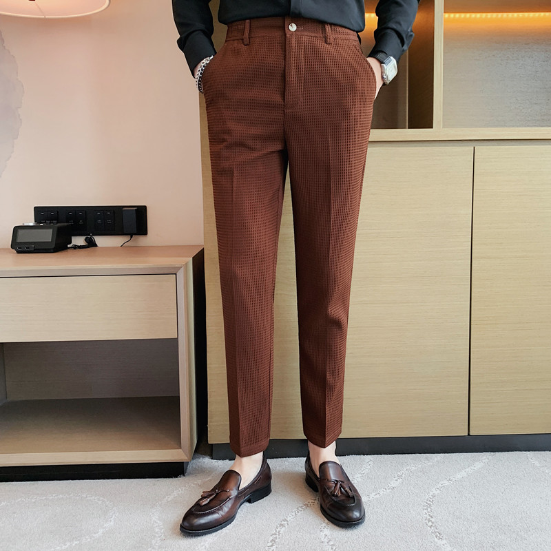 2024 Autumn New Waffle Stretch - Men'S Formal Style incelemesi ve fiyatı
