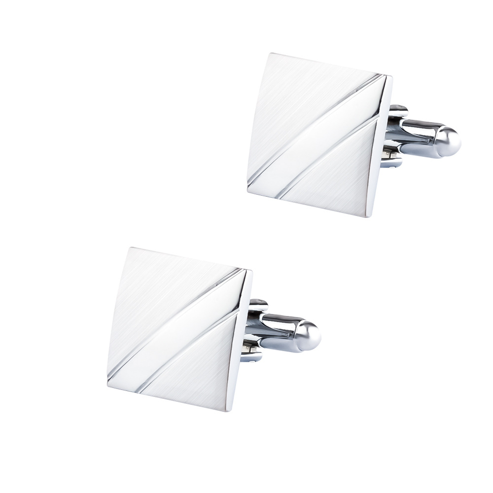 A Set Men New Silver Square Br - Cufflinks Silver Set incelemesi ve fiyatı