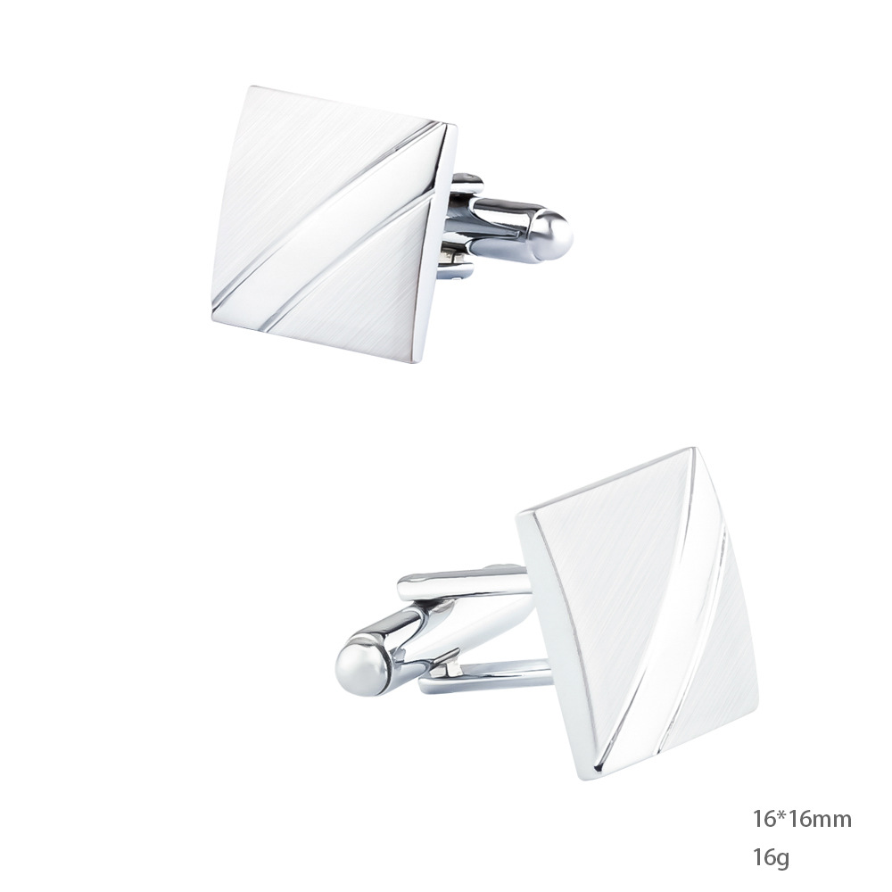 A Set Men New Silver Square Br - Cufflinks Silver Set incelemesi ve fiyatı