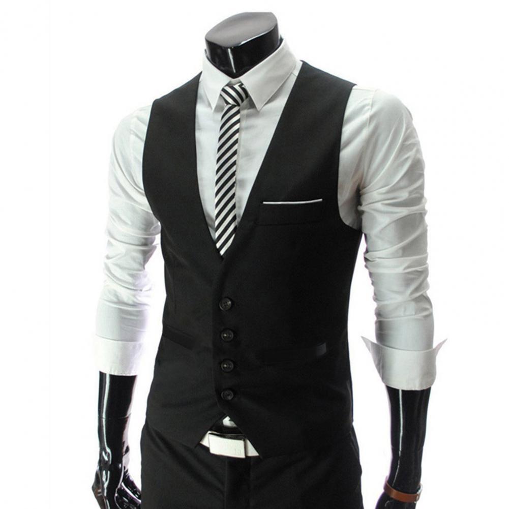 Men Vest Single Breasted Suit  - Formal Vest Waistcoat incelemesi ve fiyatı