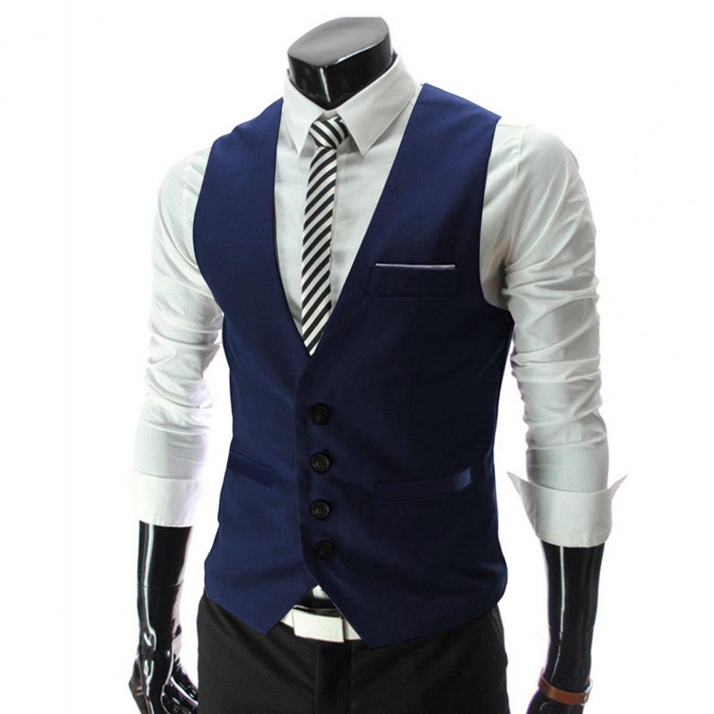 Men Vest Single Breasted Suit  - Formal Vest Waistcoat incelemesi ve fiyatı