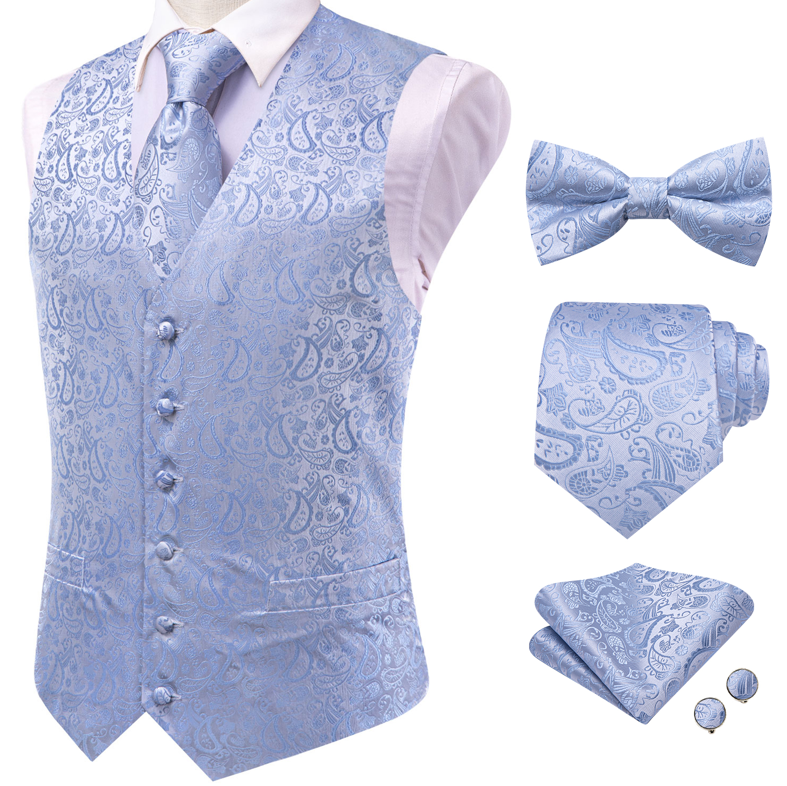 Men's Formal Tuxedo Vest - Pai - Formal Vest Waistcoat incelemesi ve fiyatı