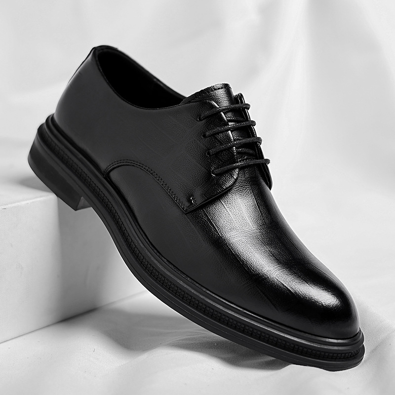 Mens Black Textured Leather Po - Men Formal Wear All Black incelemesi ve fiyatı