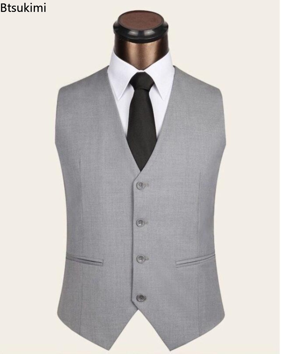 S-6XL Plus Size Men's Korean S - Formal Vest Waistcoat incelemesi ve fiyatı