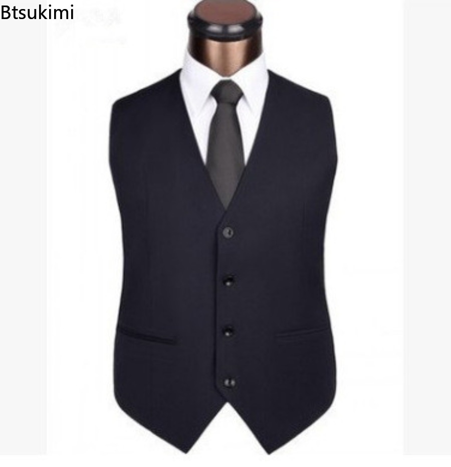 S-6XL Plus Size Men's Korean S - Formal Vest Waistcoat incelemesi ve fiyatı
