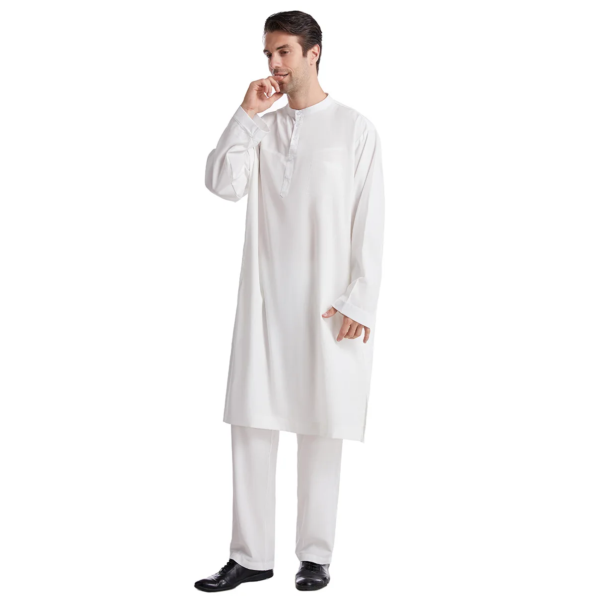 Muslim Men Jubba Thobe 2 Pice  - Arabic Formal Wear Men incelemesi ve fiyatı