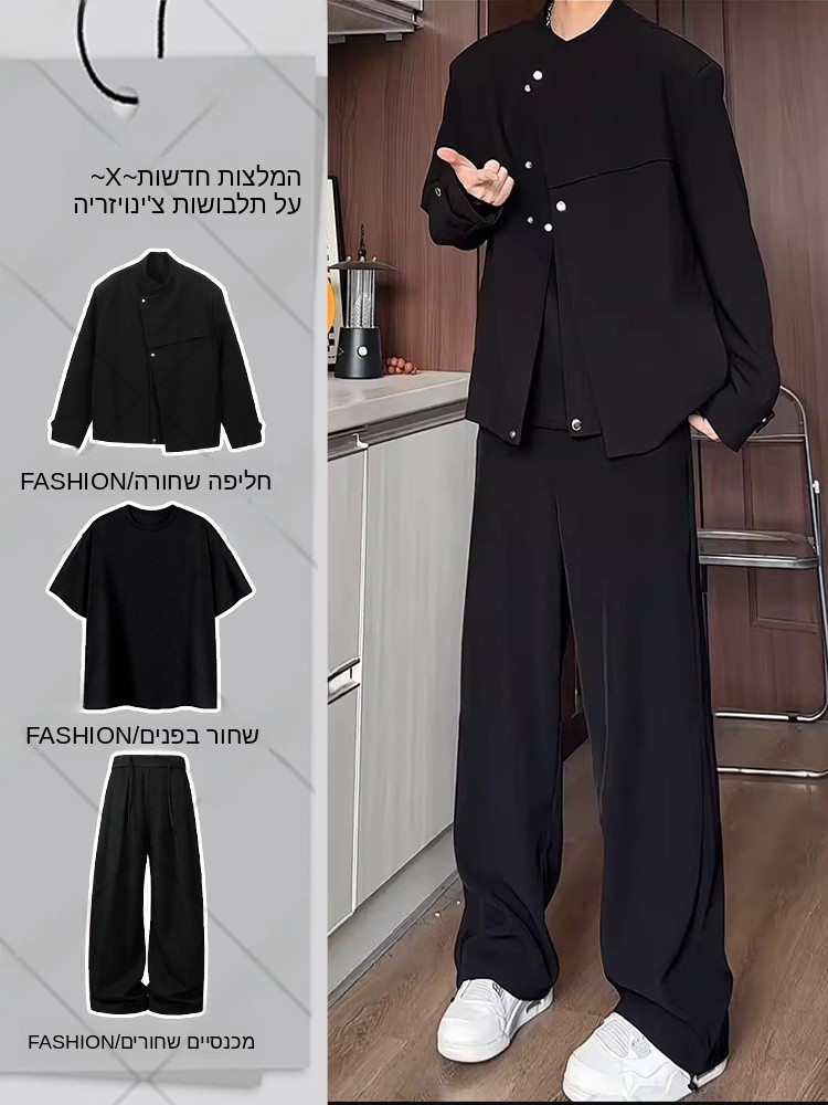 Black Short Suit Jacket for Me - Men Formal Wear All Black incelemesi ve fiyatı