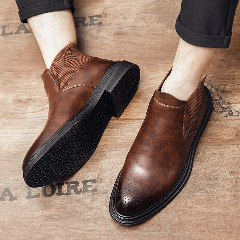 High-top leather shoes are ver - Men'S Formal Style incelemesi ve fiyatı