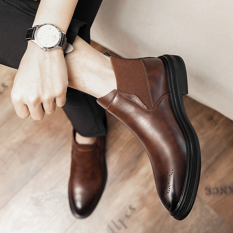 High-top leather shoes are ver - Men'S Formal Style incelemesi ve fiyatı