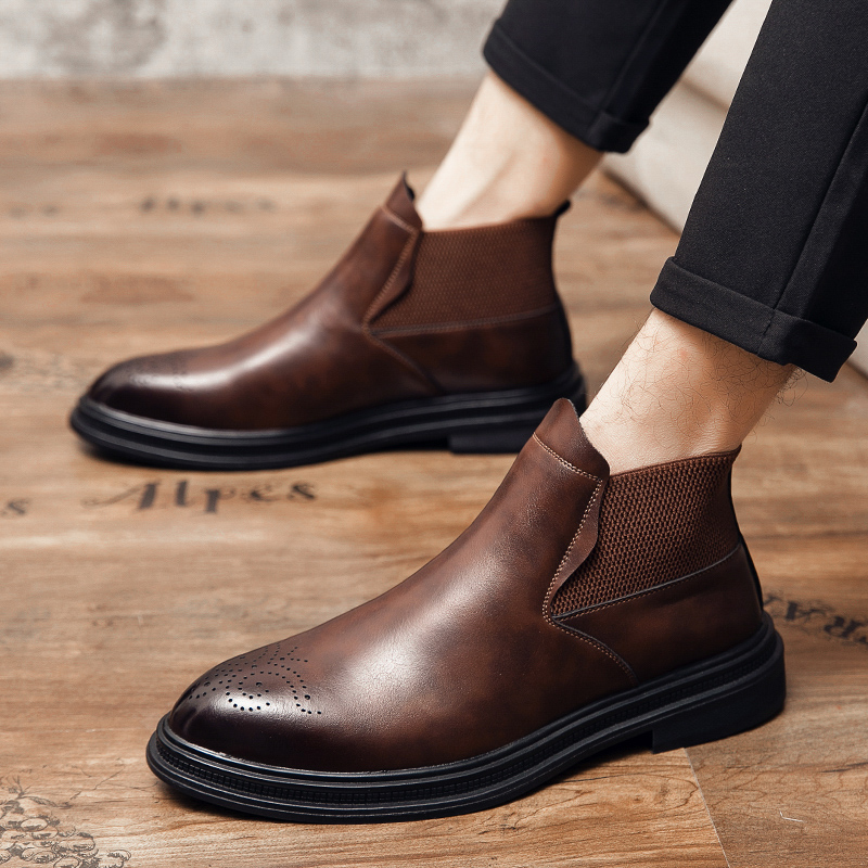 High-top leather shoes are ver - Men'S Formal Style incelemesi ve fiyatı