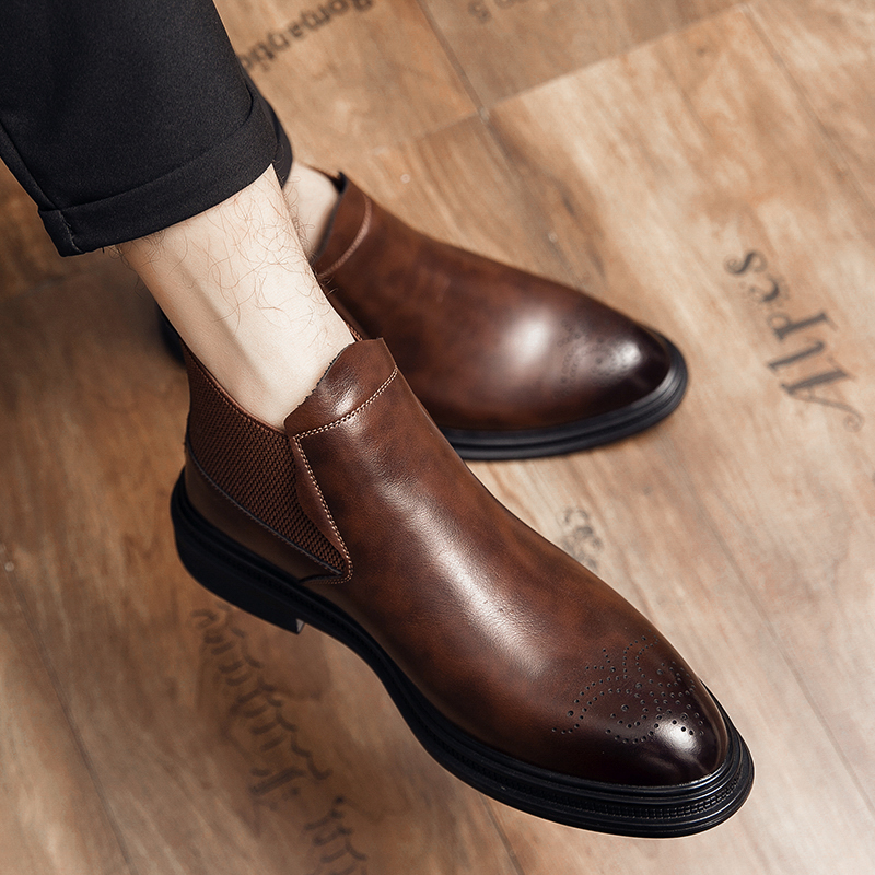 High-top leather shoes are ver - Men'S Formal Style incelemesi ve fiyatı