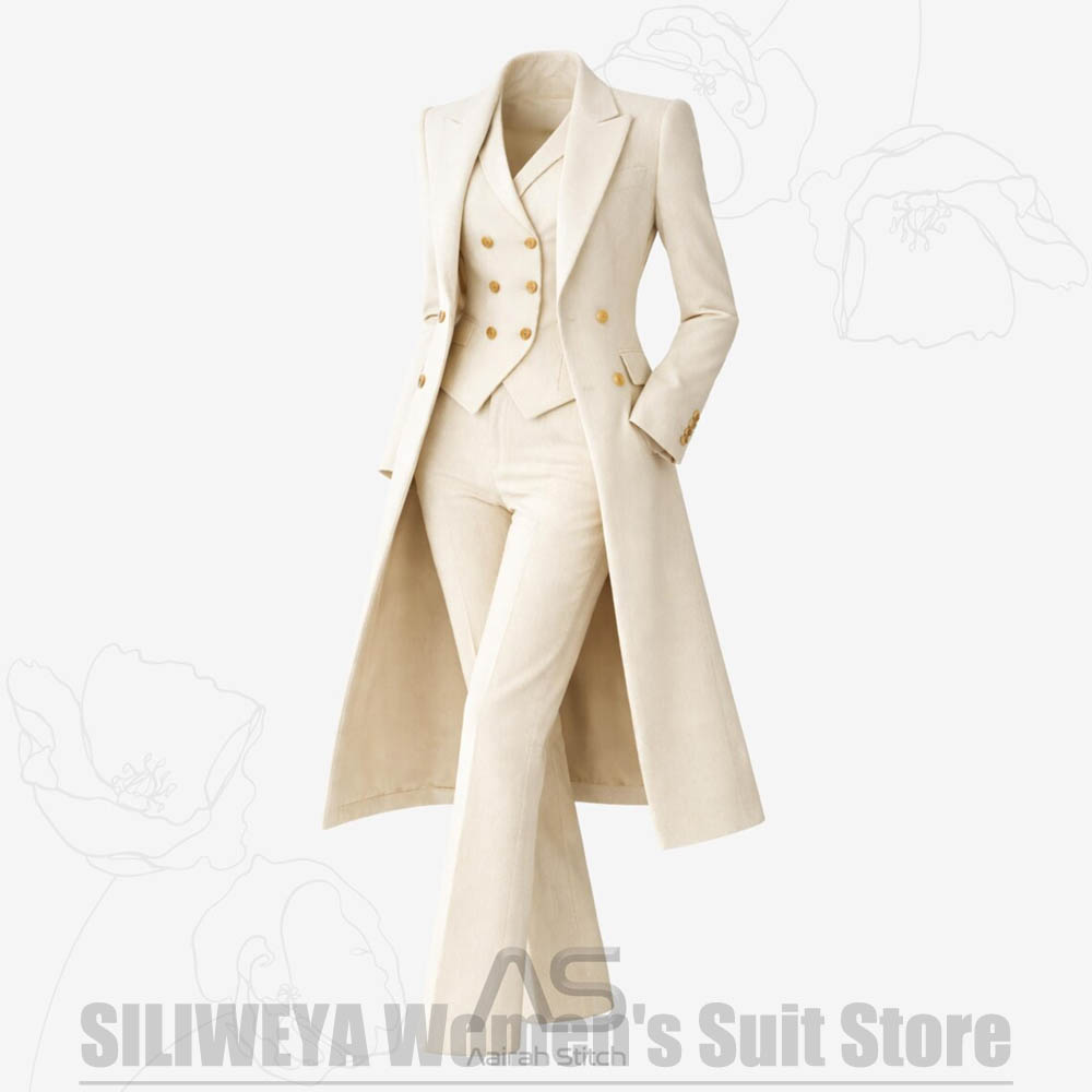 Women's Suit 3 Piece Double Br - Formal Vest Waistcoat incelemesi ve fiyatı