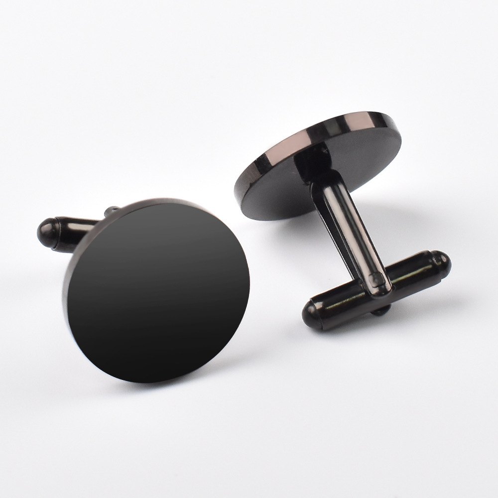 2Pcs/set Mens Fashion Metal Cu - Cufflinks Silver Set incelemesi ve fiyatı