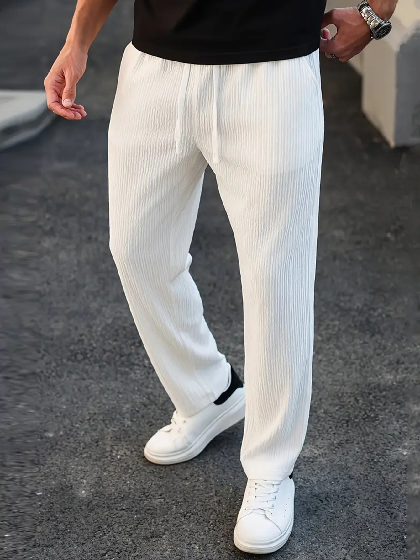 Men's Solid Color Pocket Strip - Men'S Formal Style incelemesi ve fiyatı