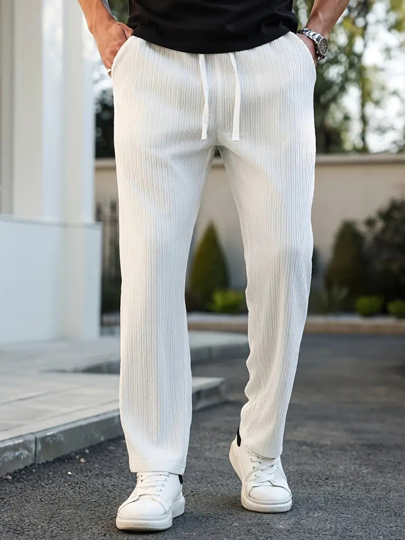 Men's Solid Color Pocket Strip - Men'S Formal Style incelemesi ve fiyatı