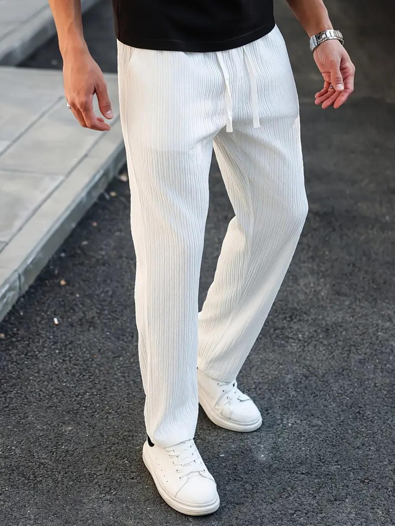 Men's Solid Color Pocket Strip - Men'S Formal Style incelemesi ve fiyatı