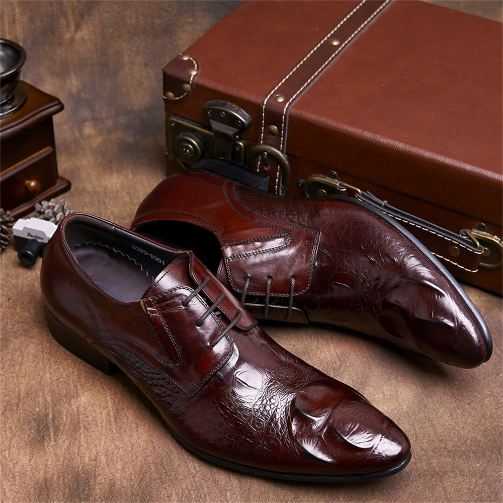 Cowhide Embossed Crocodile Pat - Men'S Formal Style incelemesi ve fiyatı
