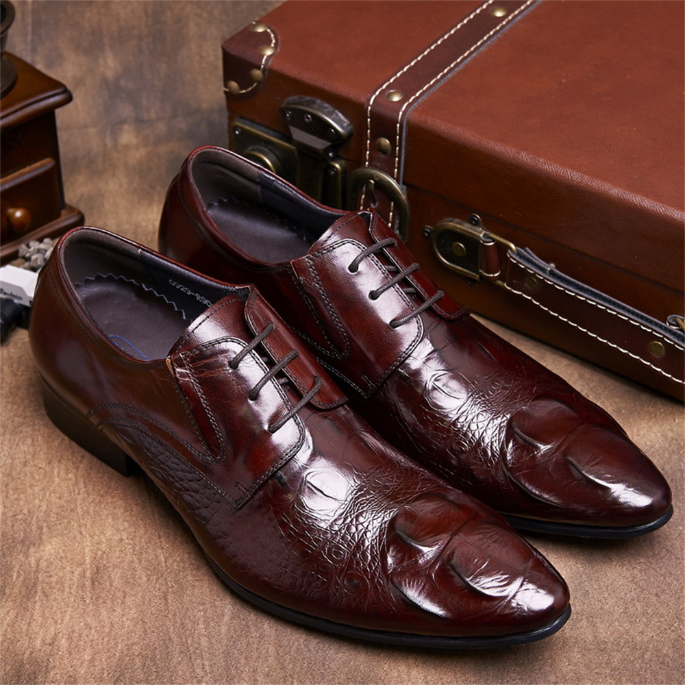 Cowhide Embossed Crocodile Pat - Men'S Formal Style incelemesi ve fiyatı