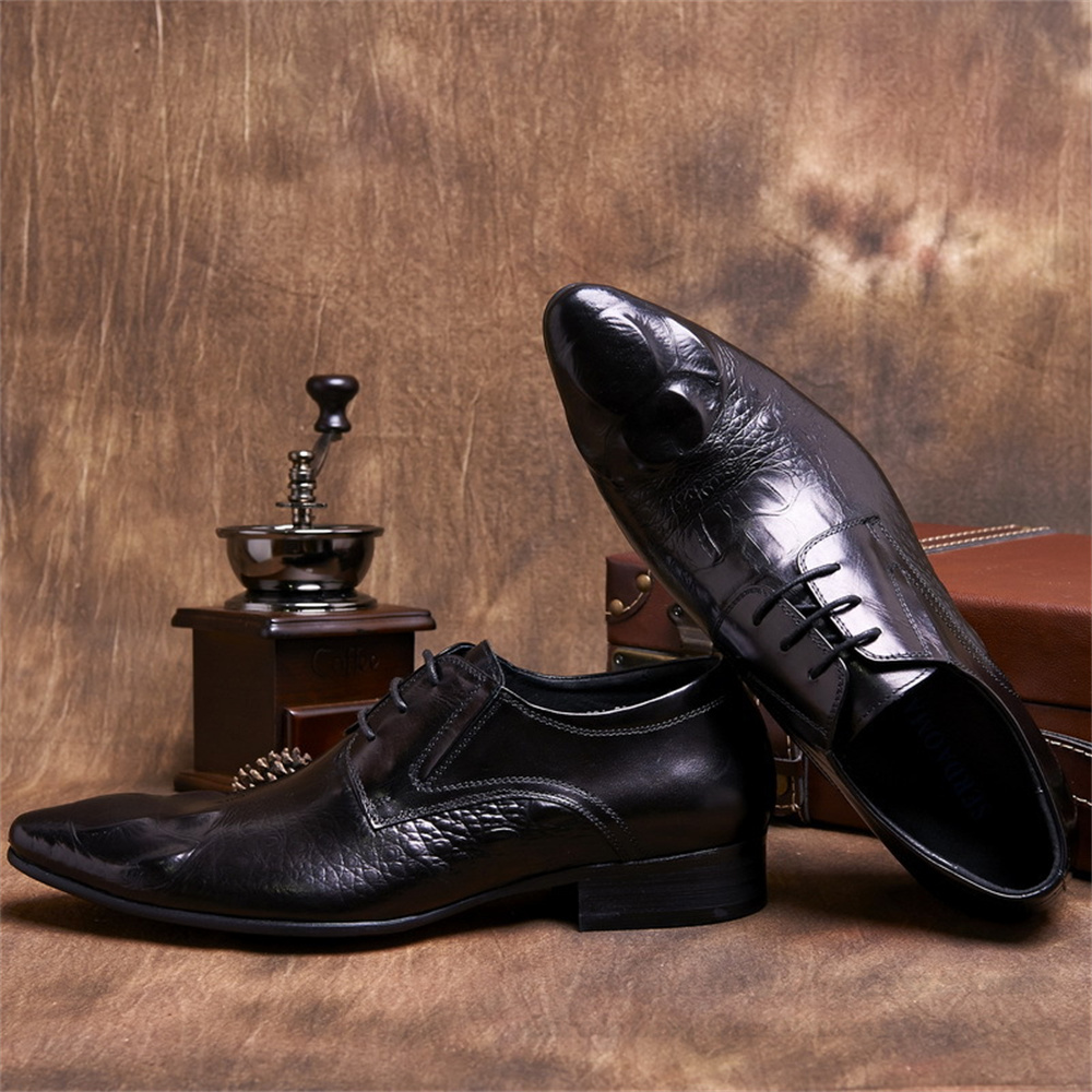Cowhide Embossed Crocodile Pat - Men'S Formal Style incelemesi ve fiyatı